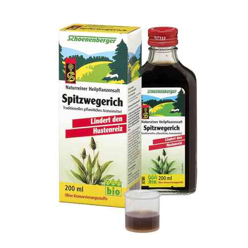 Spitzwegerich Pflanzensaft Schoenenberger 200ml