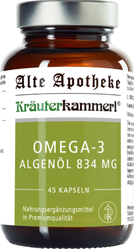 Omega-3 Algenöl 834mg Kapseln vegan